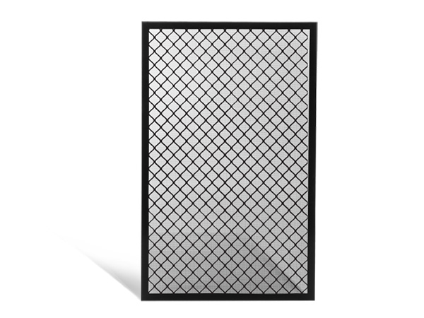 Diamond fixed window screen